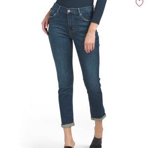 HUDSON Natalie Mid Rise Boyfriend Cropped Jeans
